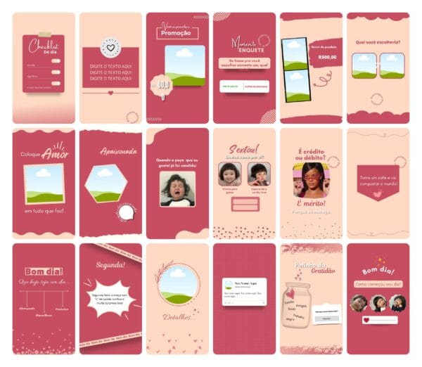 Pack Canva Sublimação Loja de Personalizados Template Canva 120 Artes Storie