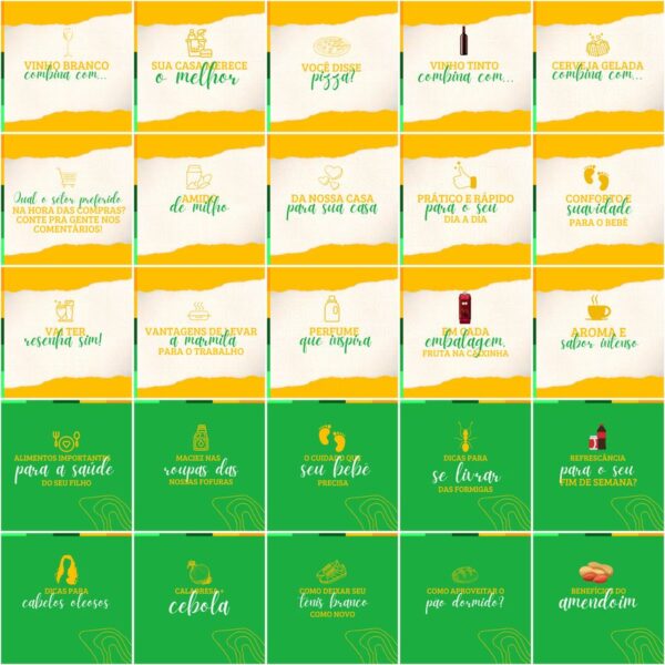 Pack Canva Supermercados Template Canva 200 Artes + Legendas