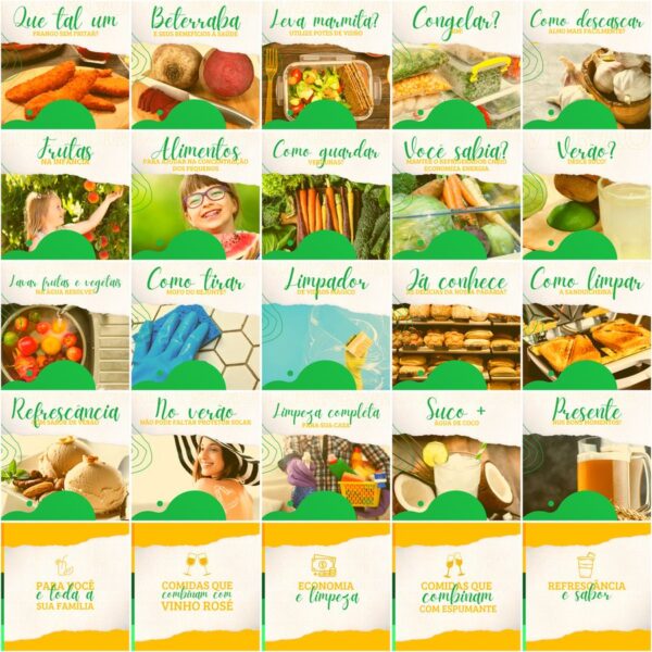 Pack Canva Supermercados Template Canva 200 Artes + Legendas