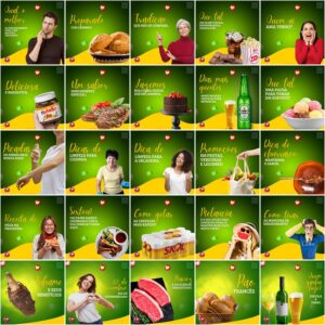 Pack Canva Supermercados Template Canva 200 Artes + Legendas