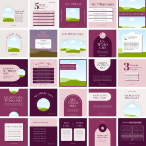 Pack Canva Terapias Holística Template Canva 25 Artes + Bônus