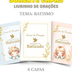 Pack Capas Batismo - Arquivo Digital 14 Pack Capas Batismo - Arquivo Digital