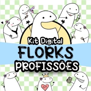 Pack Com + De 200 Artes Flork Profissões Meme Canecas