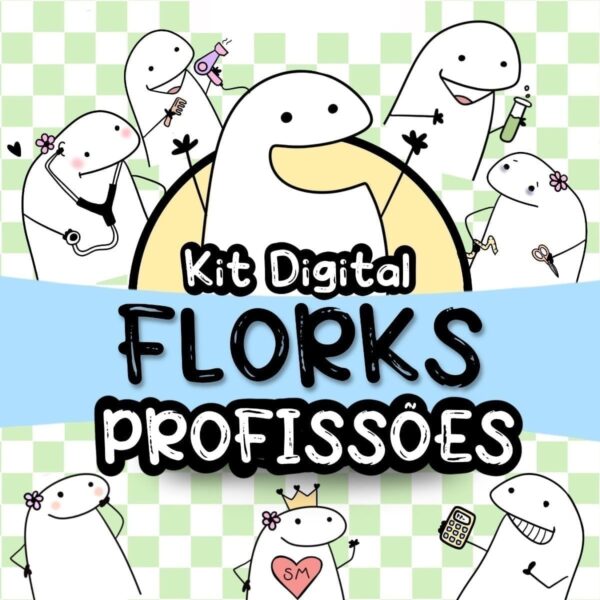 Pack Com + De 200 Artes Flork Profissões Meme Canecas