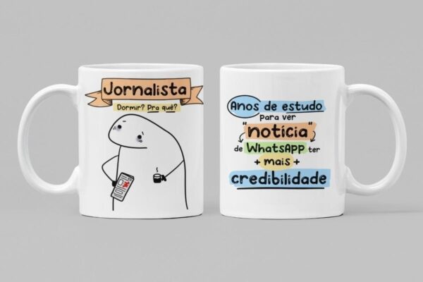 Pack Com + De 200 Artes Flork Profissões Meme Canecas