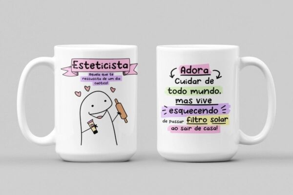 Pack Com + De 200 Artes Flork Profissões Meme Canecas