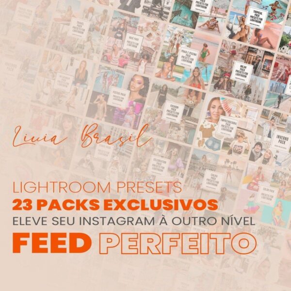 Pack Completo Livia Brasil Presets Lightroom Instagram Fotos