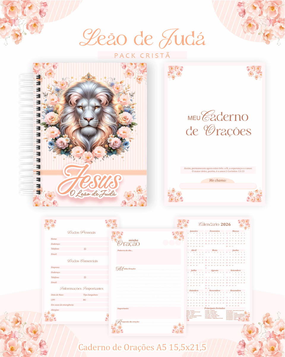 Pack Cristã Leão de Judah - Arquivo Digital 2 Pack Cristã Leão de Judah - Arquivo Digital
