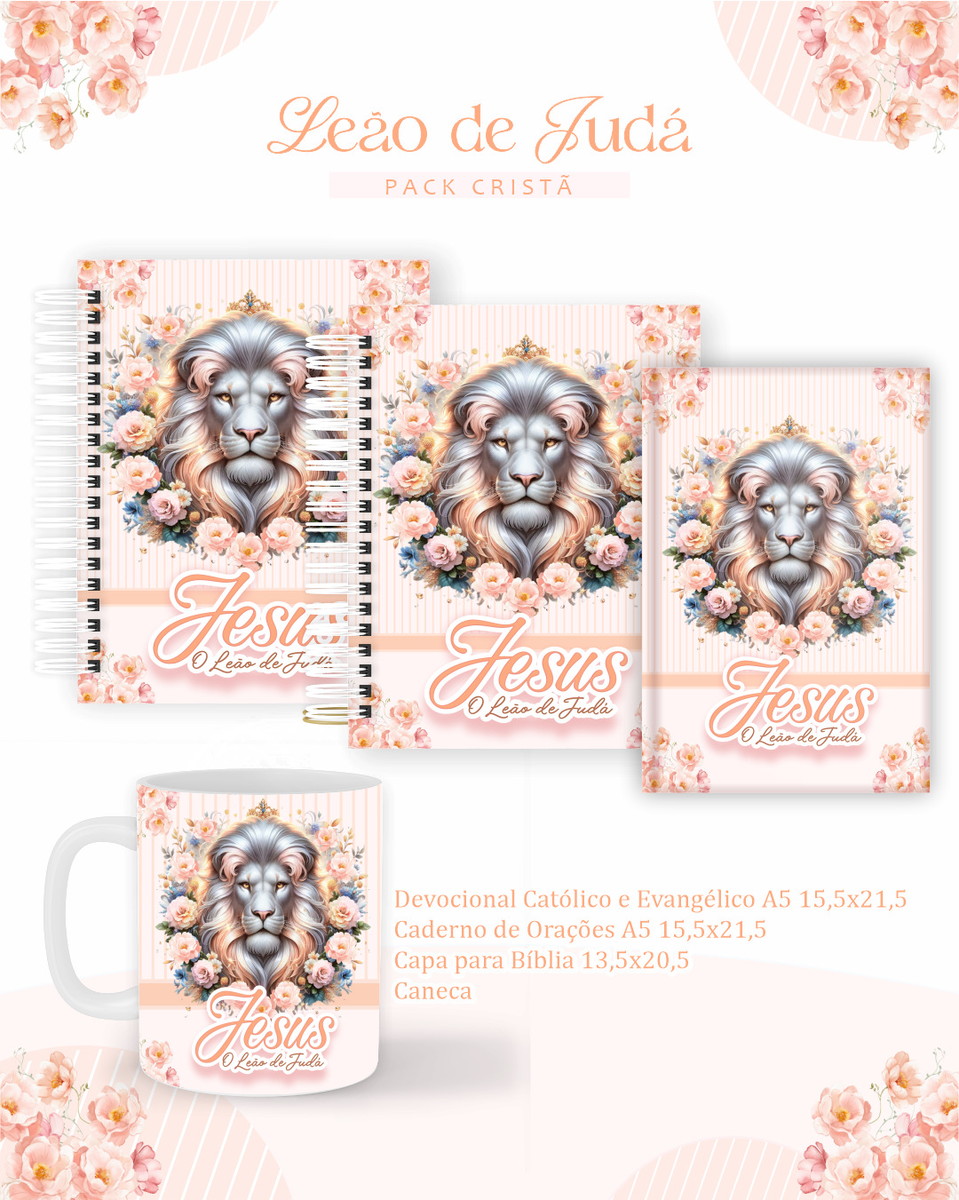 Pack Cristã Leão de Judah - Arquivo Digital 1 Pack Cristã Leão de Judah - Arquivo Digital
