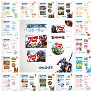 Pack de Etiquetas Escolares