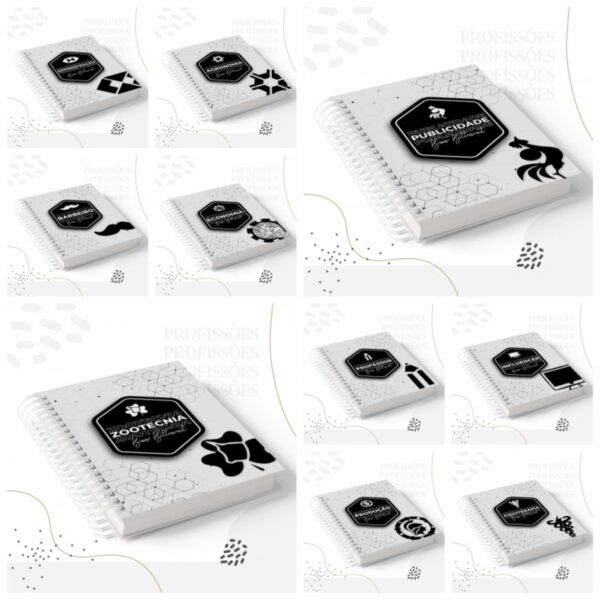 Pack Encadernação Profissões Masculinas