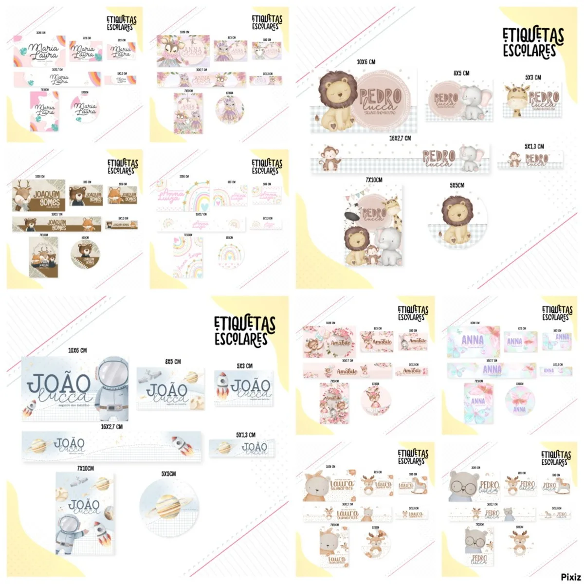 Pack Escolar Etiquetas 3 Pack Escolar Etiquetas