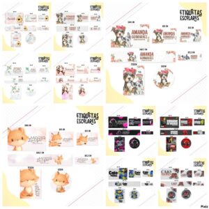 Pack Escolar Etiquetas