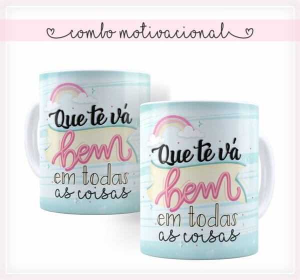 Pack Estampa Arte Caneca Motivacional