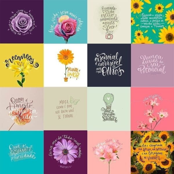 Pack Estampas Frases Motivacionais Apoio Força Fé Em Png