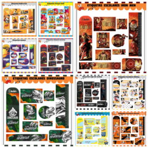 Pack Etiquetas Escolares 2023 - Arquivo Digital 9 Pack Etiquetas Escolares 2023 - Arquivo Digital
