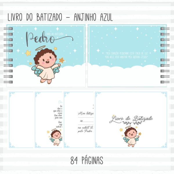 Pack Livro Batizado Menina e Menino