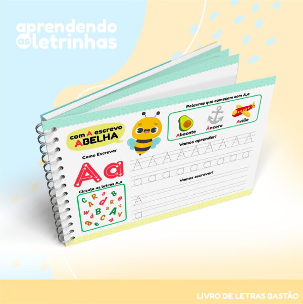 Pack Livros Ativ. Letras Cursivas e Bastão