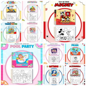 Pack Livros de Colorir Infantil - Arquivo Digital