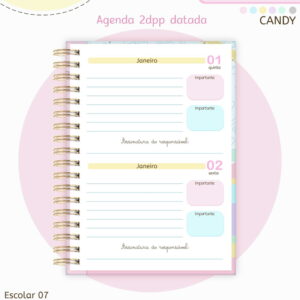 Pack Miolo Agendas Escolares A5 2026 - Arquivo Digital 11 Pack Miolo Agendas Escolares A5 2026 - Arquivo Digital