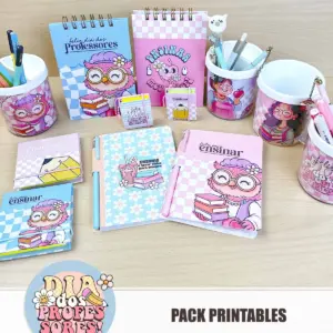 Pack Printables Corujinha Material Escolar Professores