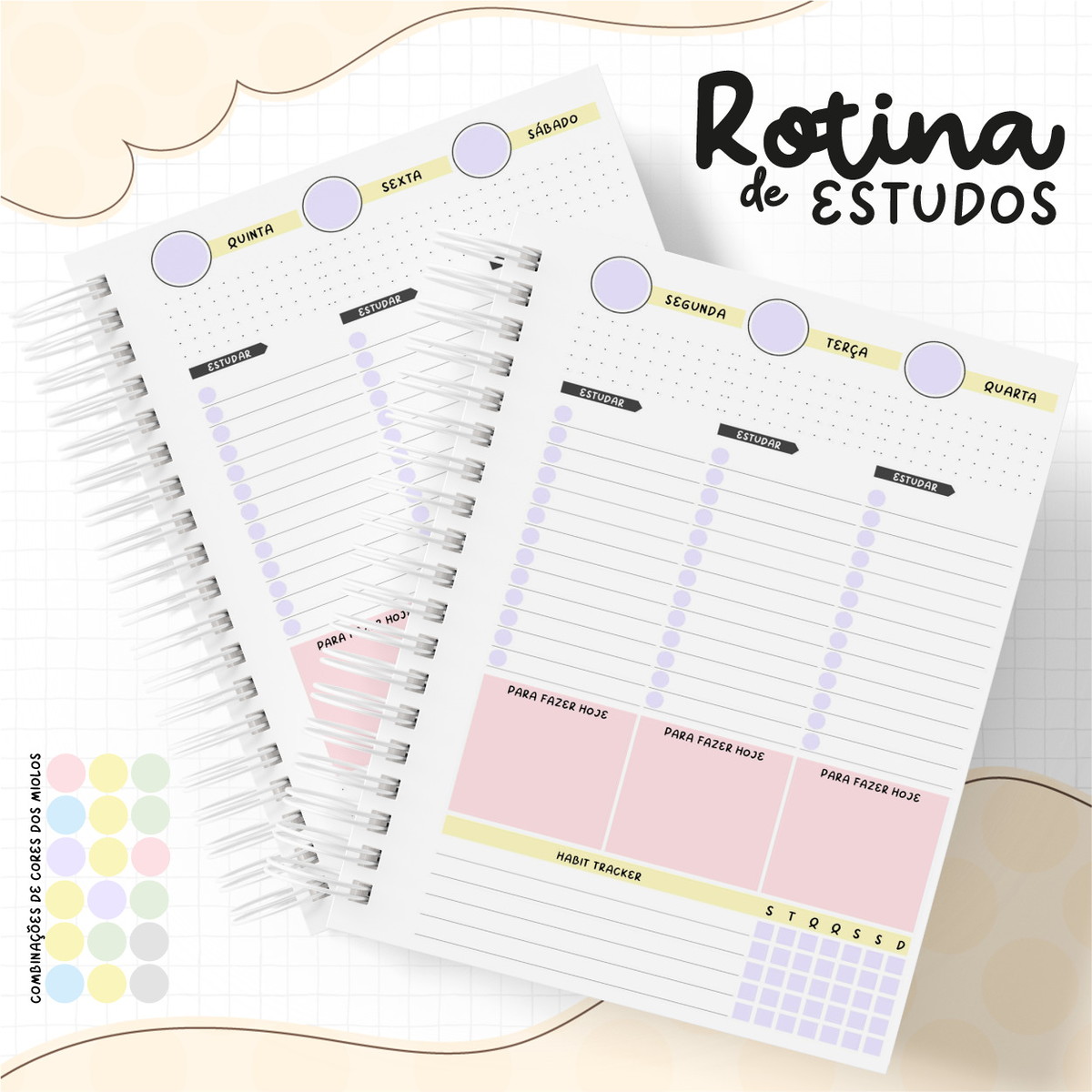 Pack Rotinas de Estudos Menina e Menino - Arquivo Digital 3 Pack Rotinas de Estudos Menina e Menino - Arquivo Digital