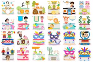 Pack Topo de Bolo