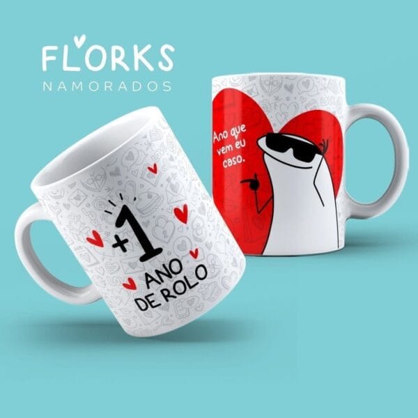 Pacote Artes Caneca Dia Dos Namorados Flork 18 Arquivos Png