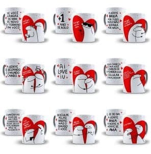 Pacote Artes Caneca Dia Dos Namorados Flork 18 Arquivos Png