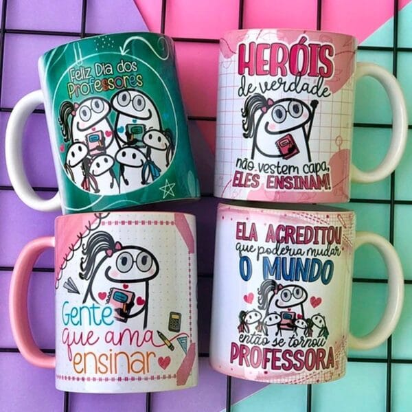 Pacote Artes Caneca Dia Dos Professores Flork 25 Arquivos