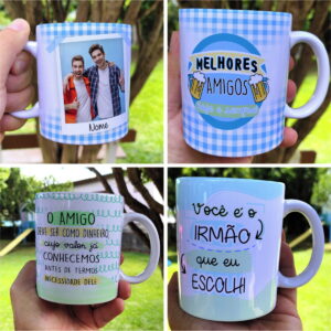 Pacote Artes Canecas Amizade Masculino - Png e Corel 6 Pacote Artes Canecas Amizade Masculino - Png e Corel