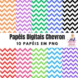 Papéis Digitais Chevron - Png 25 Papéis Digitais Chevron - Png