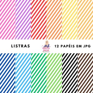 Papéis Digitais Listras - Jpg