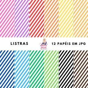 Papéis Digitais Listras - Jpg 39 Papéis Digitais Listras - Jpg