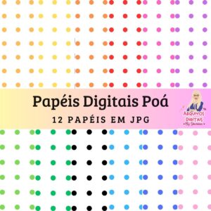 Papéis Digitais Poá - Jpg