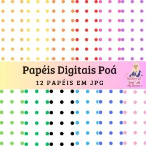 Papéis Digitais Poá - Jpg 20 Papéis Digitais Poá - Jpg