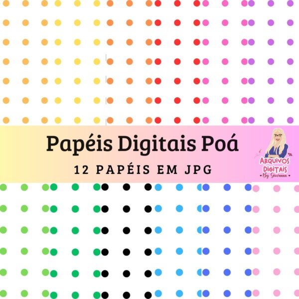 Papéis Digitais Poá - Jpg