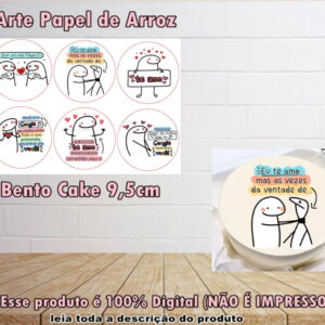 Papel De Arroz Bentô Flork Romântico- Arquivo Digital 5 Papel De Arroz Bentô Flork Romântico- Arquivo Digital