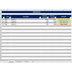 Planilha Controle De Estoque em Excel para Pequenos Negócios