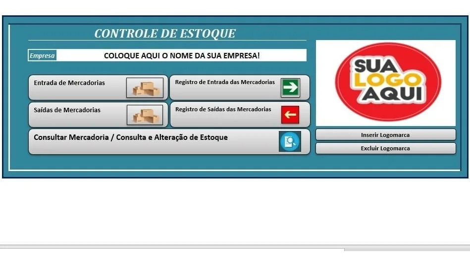Planilha Controle Estoque Almoxarifado Excel Simples Prática