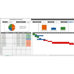 Planilha Cronograma De Atividades Excel Simples Gestão