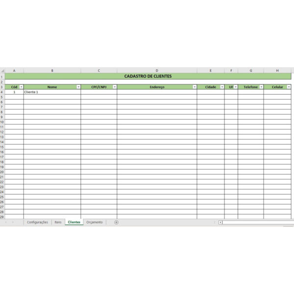 Planilha Orçamentos De Produtos E Serviços - Automática