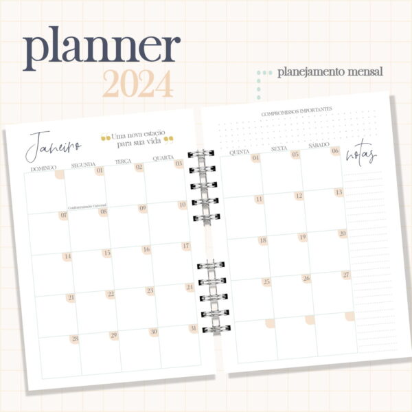 Planner 2024 Feminino
