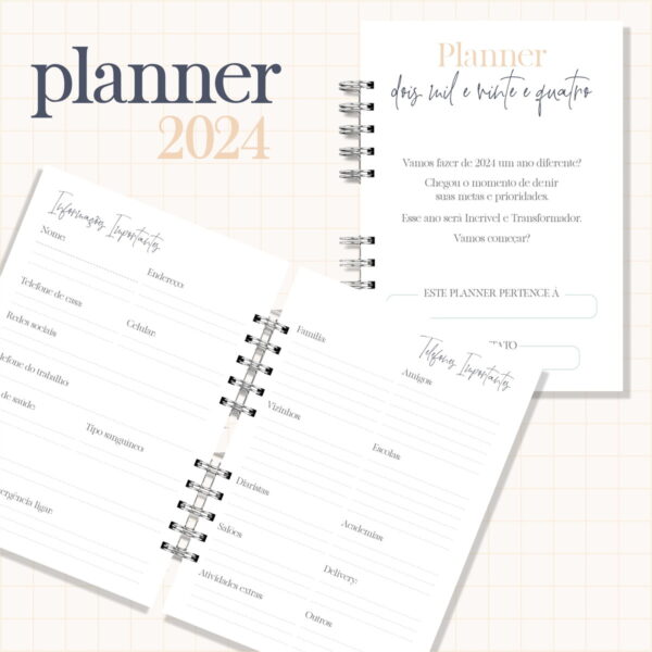 Planner 2024 Feminino