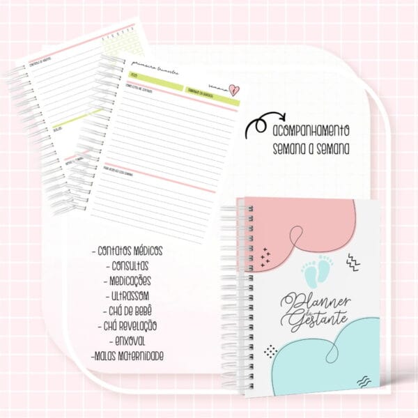 Planner da Gestante Colorido