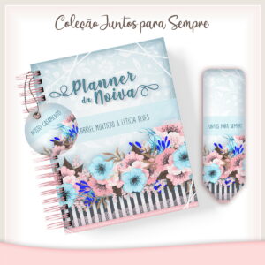Planner da Noiva Floral Azul