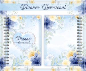 Planner Devocional Azul + Arte para Caneca