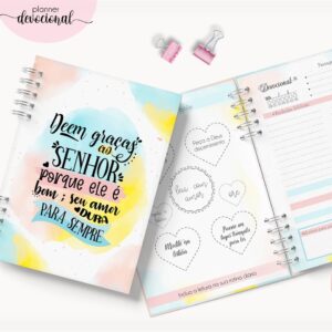 Planner Devocional "Deem graças ao Senhor"