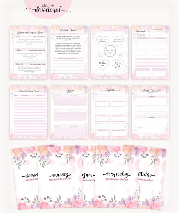 Planner Devocional "Orai sem cessar"