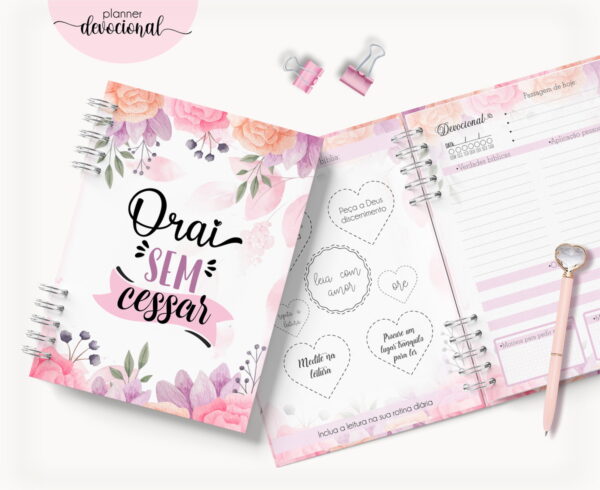 Planner Devocional "Orai sem cessar"
